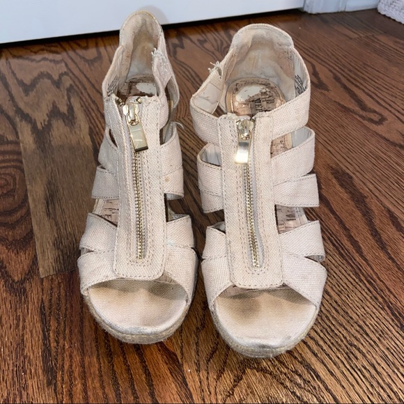 Nude summer wedges - Picture 2 of 8